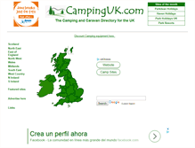 Tablet Screenshot of campinguk.com